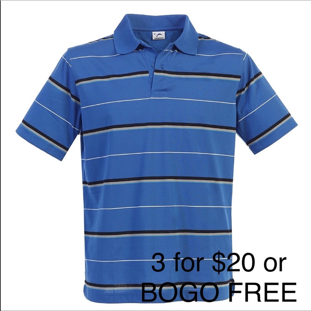 Striped Blue Polo Shirt
